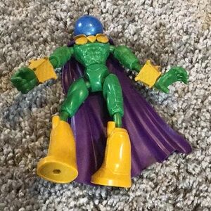 Marvel Spider-man Bend and Flex Mysterio 6" Action Figure Green Yellow W/ Cape